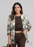 Daljši blazer z rožicami
